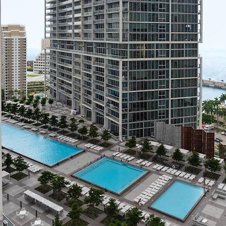 Wonderful 2 Bedroom Apt With Ocean Views At Icon Brickell マイアミ エクステリア 写真